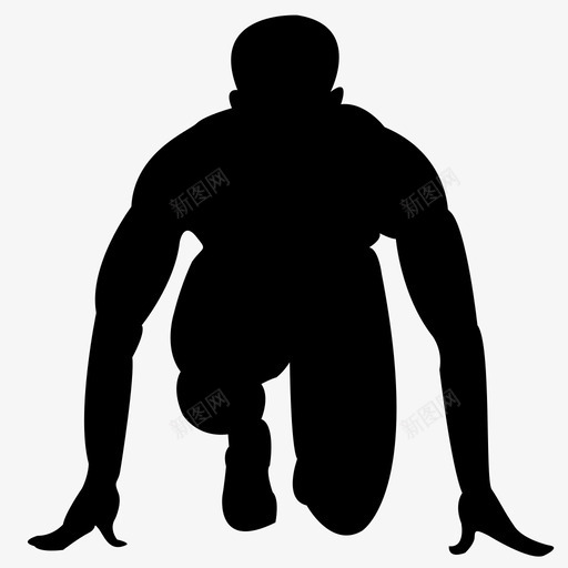 体育-起跑svg_新图网 https://ixintu.com 体育-起跑