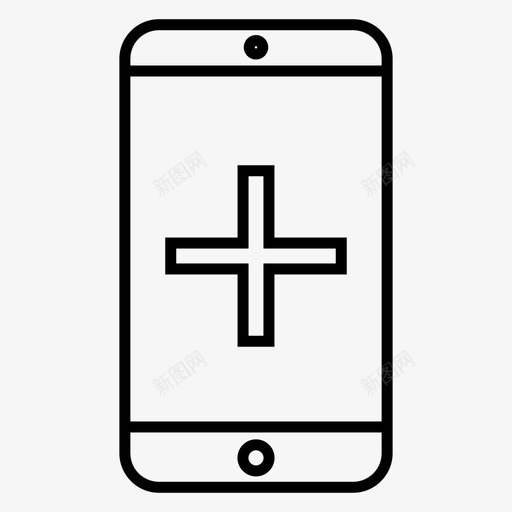 移动医疗手机医疗应用svg_新图网 https://ixintu.com 医疗 移动 手机 应用 图标