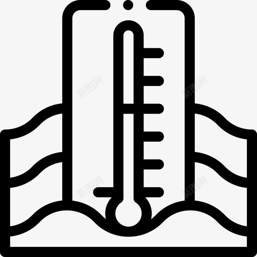 温度计天气308线性svg_新图网 https://ixintu.com 温度计 天气 线性