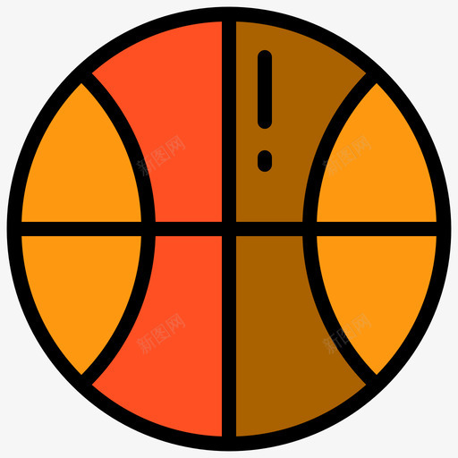 篮球篮球55线颜色svg_新图网 https://ixintu.com 篮球 颜色