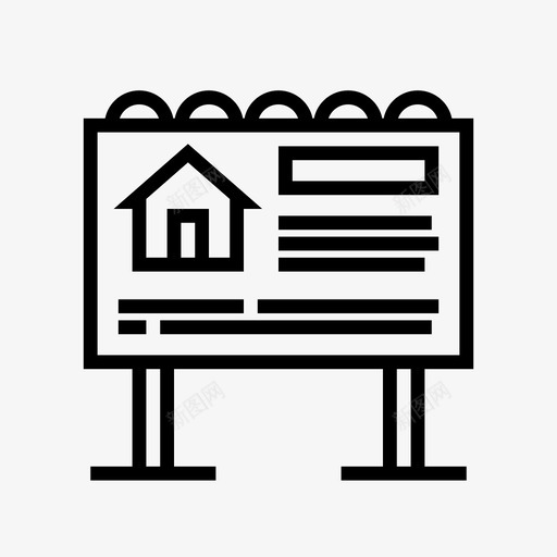 物业广告广告牌商业物业svg_新图网 https://ixintu.com 物业 广告 房地产 广告牌 商业 标牌 住宅