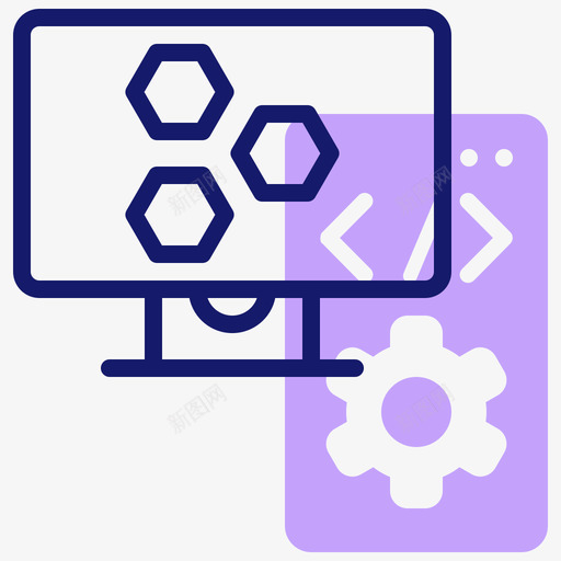 移动编码设计开发10线性颜色svg_新图网 https://ixintu.com 移动 编码 设计开发 线性 颜色