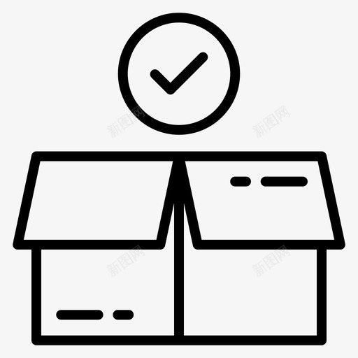 包装物流132线性svg_新图网 https://ixintu.com 包装 物流 线性