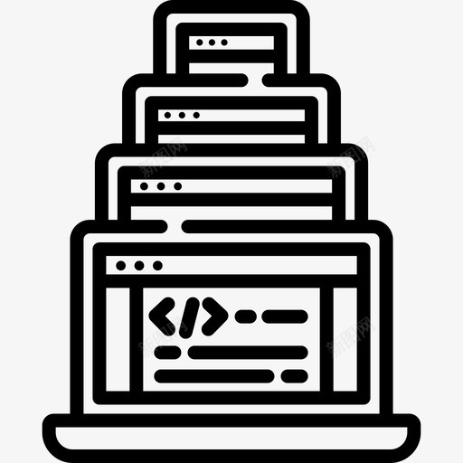 浏览器响应式设计59线性svg_新图网 https://ixintu.com 浏览器 响应 设计 线性