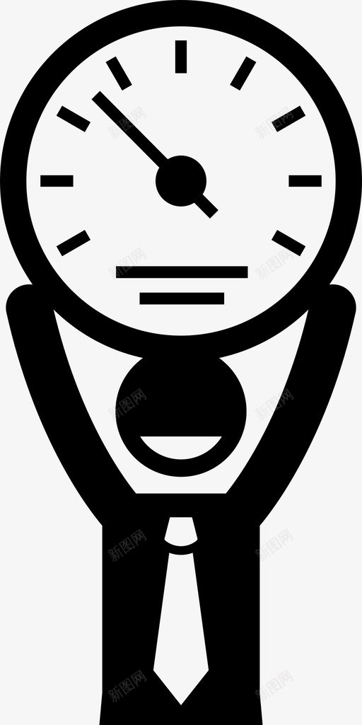 商人拿着速度表拿着量着svg_新图网 https://ixintu.com 拿着 商人 速度 度表 量着 贴着 各种各样 东西
