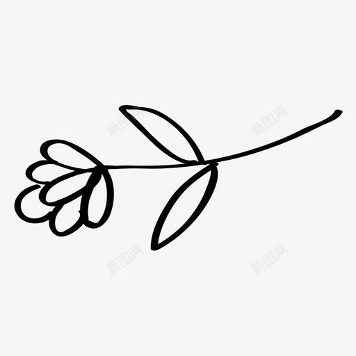 花花束花园svg_新图网 https://ixintu.com 花束 花园 绿色 手绘 自然