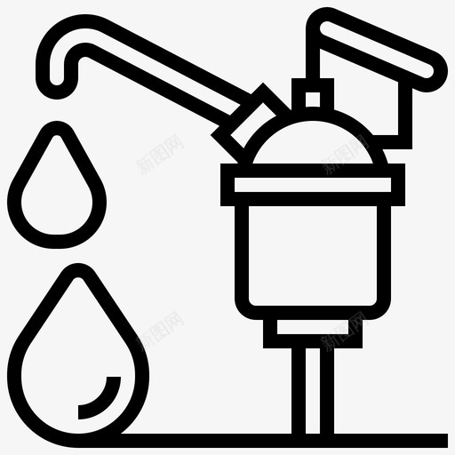 手动泵石油工业20线性svg_新图网 https://ixintu.com 手动 石油工业 线性