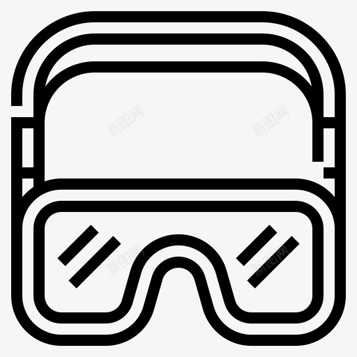 护目镜极限运动6线性svg_新图网 https://ixintu.com 护目镜 极限运动 线性