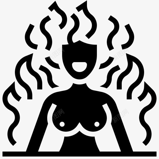 恶魔怪物17雕文svg_新图网 https://ixintu.com 恶魔 怪物 雕文