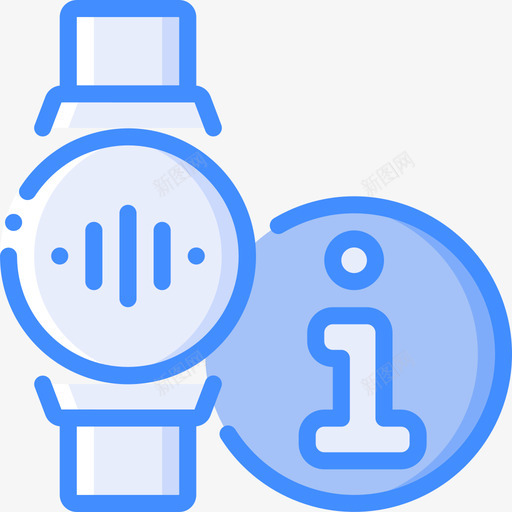 信息可穿戴tech3蓝色svg_新图网 https://ixintu.com 信息 可穿 穿戴 tech 蓝色
