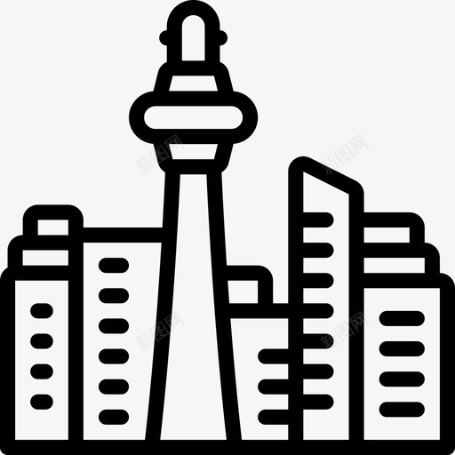 加拿大城市景观6线性svg_新图网 https://ixintu.com 加拿 加拿大 大城市 景观 线性