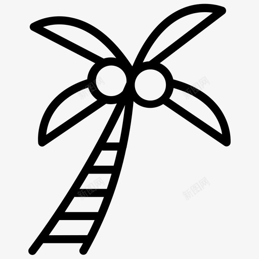 椰子树棕榈树夏天svg_新图网 https://ixintu.com 椰子树 棕榈树 夏天