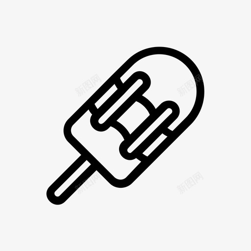 冰棒美味冰淇淋svg_新图网 https://ixintu.com 美味 冰棒 冰淇淋 假日 系列