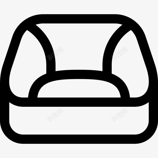 豆袋家具190直线型svg_新图网 https://ixintu.com 豆袋 家具 直线 线型