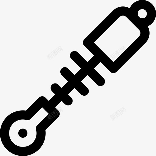 减震器7号摩托车线性svg_新图网 https://ixintu.com 减震器 7号 摩托车 线性