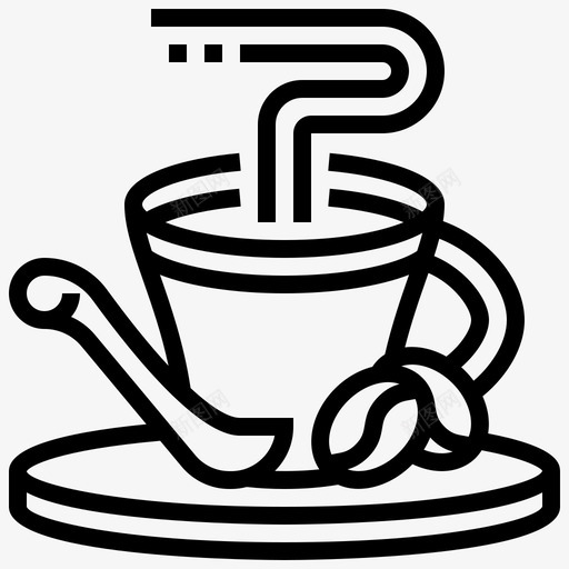咖啡饮料55线性svg_新图网 https://ixintu.com 咖啡 饮料 线性