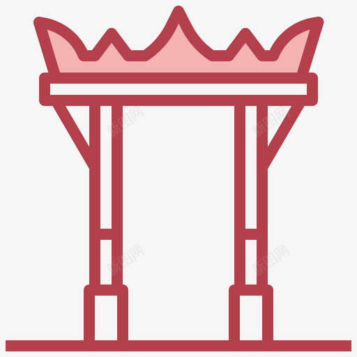 巨大的秋千泰国之旅6红色svg_新图网 https://ixintu.com 巨大 大的 秋千 泰国 之旅 红色