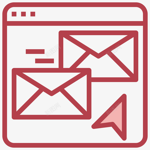 发送信息对话资产27红色svg_新图网 https://ixintu.com 发送 信息 对话 资产 红色