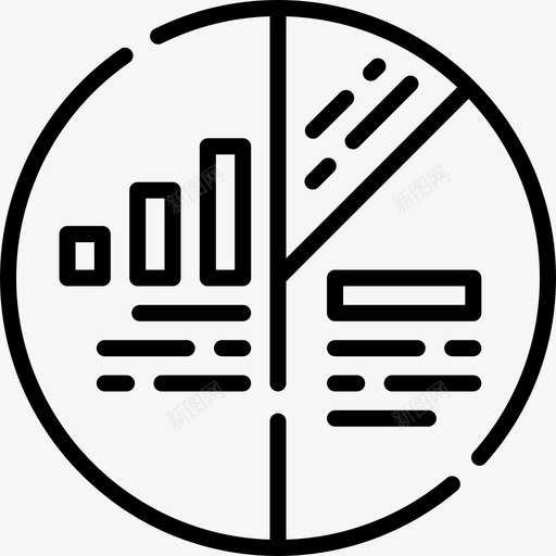 饼图商务会议15直线型svg_新图网 https://ixintu.com 饼图 商务会议 直线 线型
