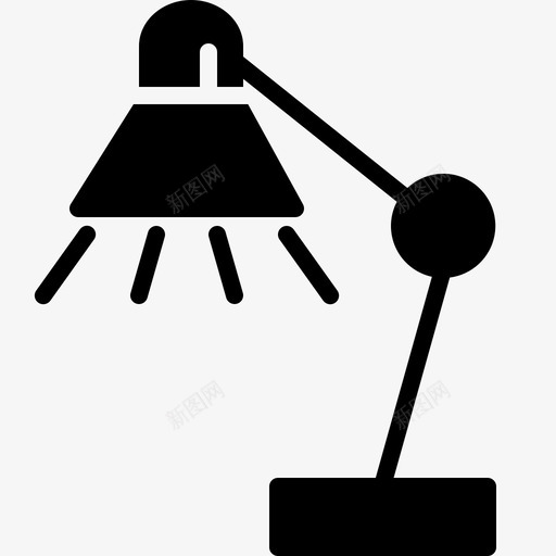 灯家用家具12填充svg_新图网 https://ixintu.com 家用 家具 填充