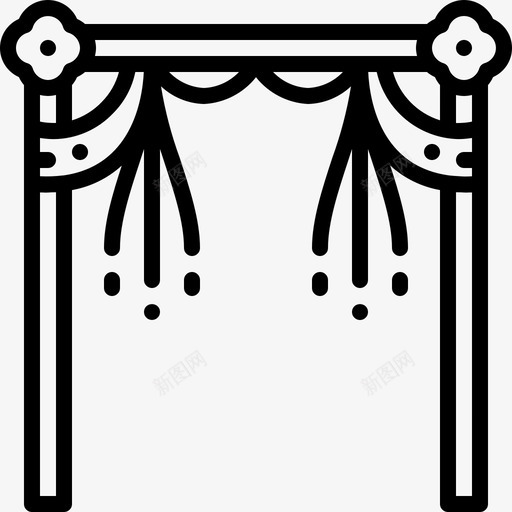 婚礼装饰拱门花svg_新图网 https://ixintu.com 婚礼 装饰 拱门 爱情