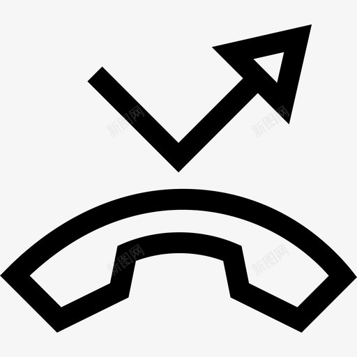 未接电话通知33线性svg_新图网 https://ixintu.com 未接 电话 通知 线性