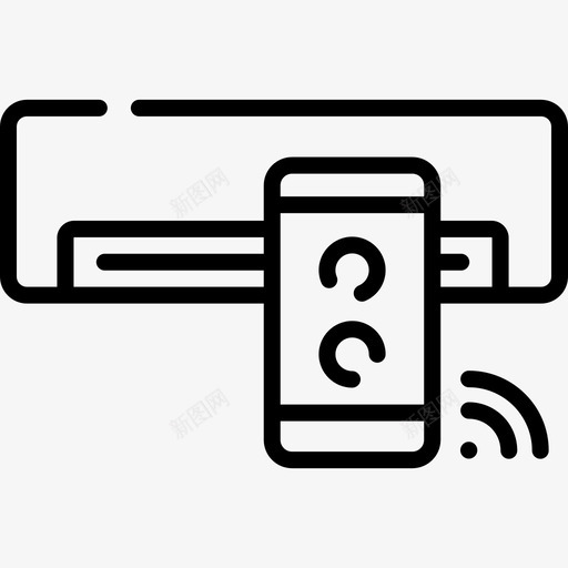 空调物联网90线性svg_新图网 https://ixintu.com 空调 联网 线性