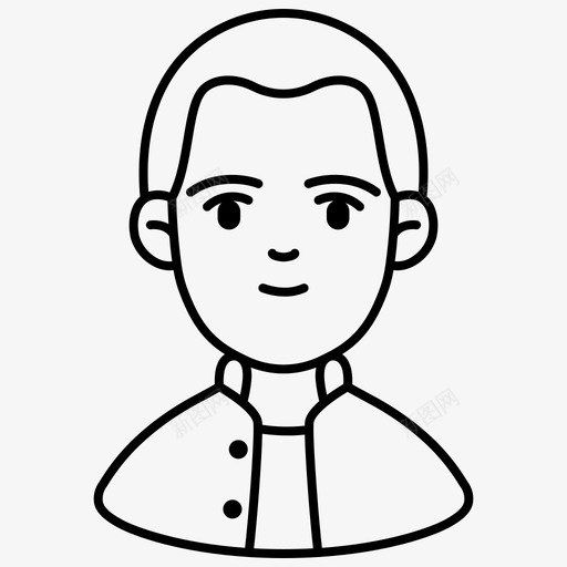 青少年头像人物个人svg_新图网 https://ixintu.com 头像 青少年 人物 个人 光头 年轻 职业 轮廓