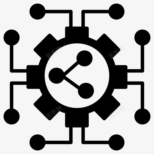 数据共享数据中心数据开发svg_新图网 https://ixintu.com 数据 共享 数据中心 开发 交换 数据传输 现代 技术 字形 矢量 矢量图