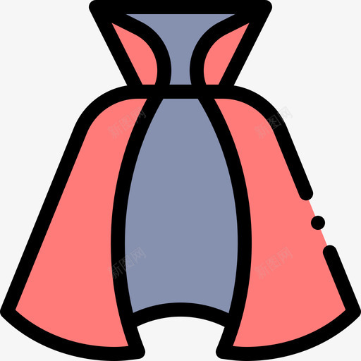 斗篷服装派对44线性颜色svg_新图网 https://ixintu.com 斗篷 服装 派对 线性 颜色