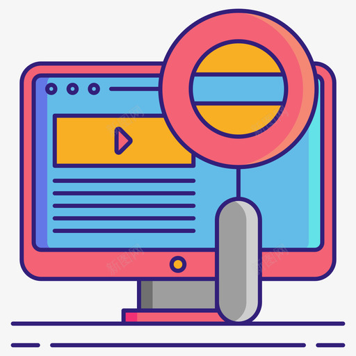 搜索引擎优化营销技术线性颜色svg_新图网 https://ixintu.com 搜索引擎 优化 营销 技术 线性 颜色