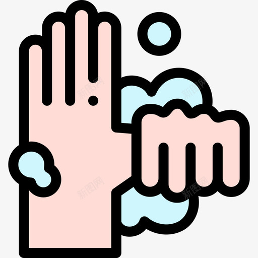 洗手洗手22线性颜色svg_新图网 https://ixintu.com 洗手 线性 颜色