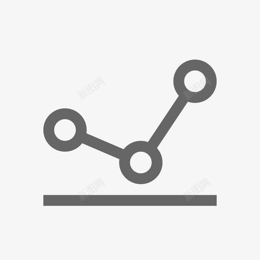 折线图svg_新图网 https://ixintu.com 折线图 线性 扁平 单色 简约 圆润