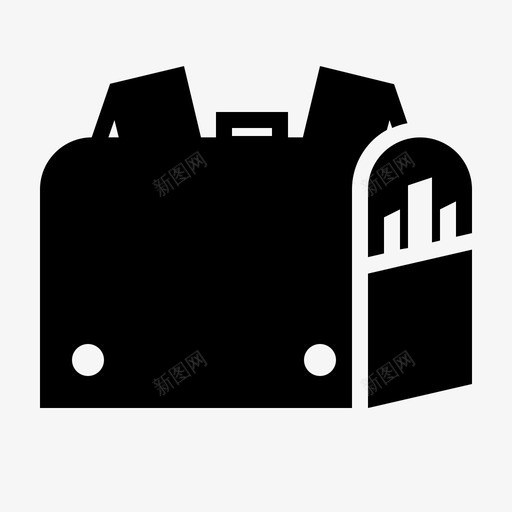 小学书包箱子学校和教育系统雕文svg_新图网 https://ixintu.com 小学 书包 箱子 学校 教育 教育系 系统 雕文