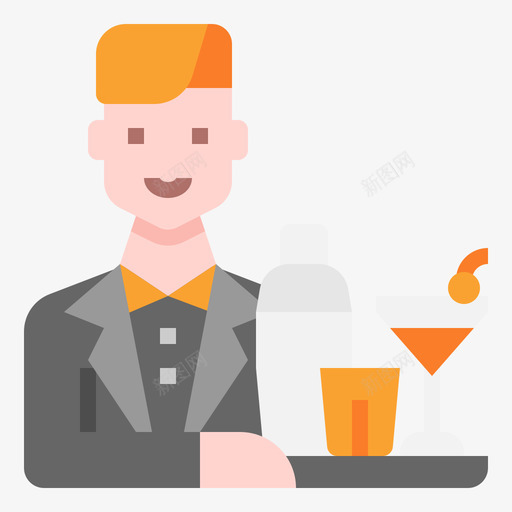 酒保职业化身公寓svg_新图网 https://ixintu.com 酒保 职业 职业化 化身 公寓