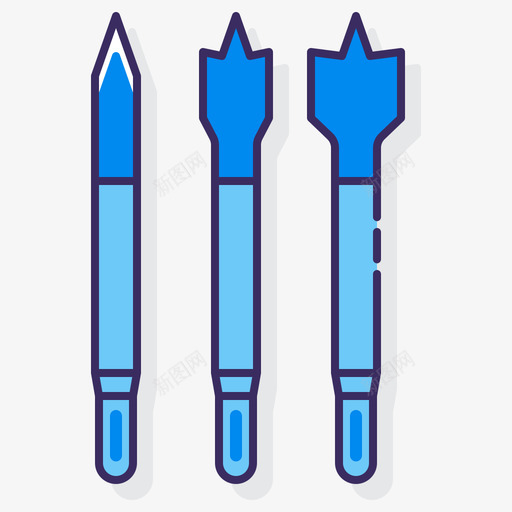 钻头diy11线性颜色svg_新图网 https://ixintu.com 钻头 diy 线性 颜色