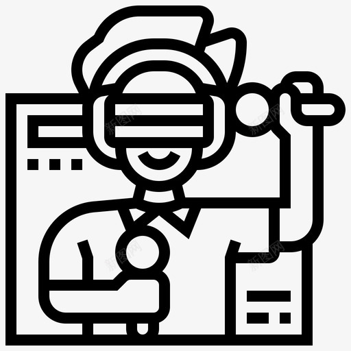 虚拟现实电子竞技4线性svg_新图网 https://ixintu.com 虚拟现实 电子竞技 线性