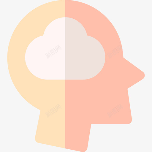抑郁人类思维49扁平svg_新图网 https://ixintu.com 抑郁 人类 思维 扁平