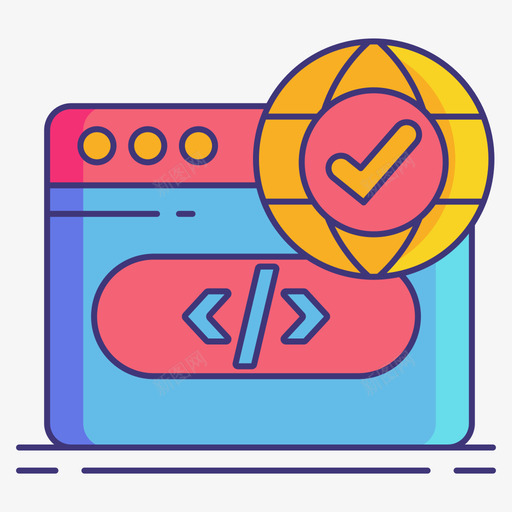 Https网络营销1线性颜色svg_新图网 https://ixintu.com Https 网络营销 线性 颜色