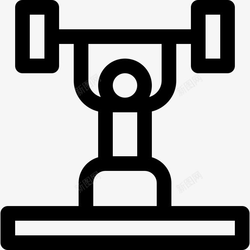 举重健身125直线型svg_新图网 https://ixintu.com 举重 健身 直线 线型