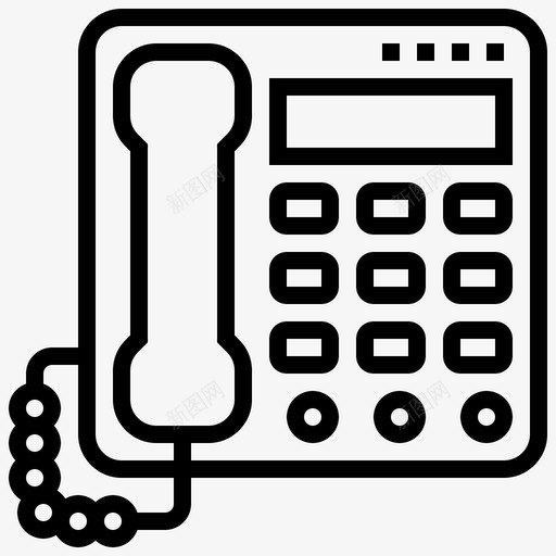电话家装73线性svg_新图网 https://ixintu.com 电话 家装 线性