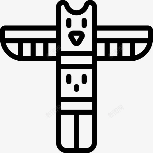图腾加拿大6线性svg_新图网 https://ixintu.com 图腾 加拿大 线性