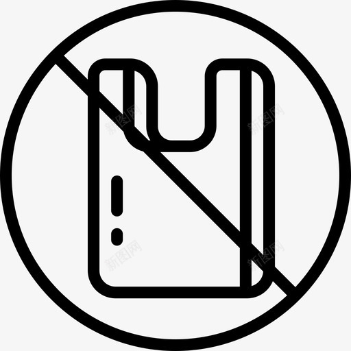 无塑料塑料污染14线性svg_新图网 https://ixintu.com 塑料 污染 线性
