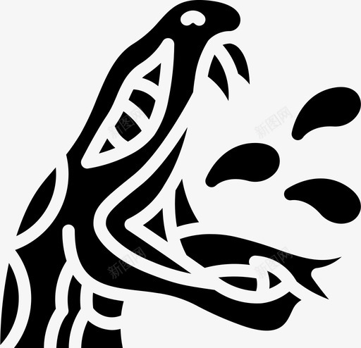 蛇纹身18填充svg_新图网 https://ixintu.com 纹身 填充
