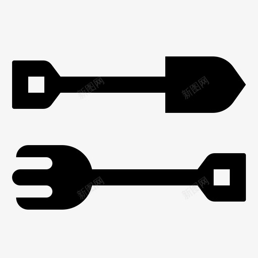 铲子家用工具3实心svg_新图网 https://ixintu.com 铲子 家用 工具 实心