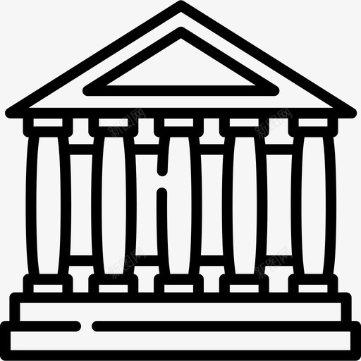 万神殿艺术设计27线性svg_新图网 https://ixintu.com 万神殿 神殿 艺术设计 线性