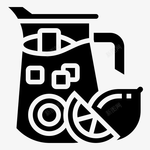 柠檬水饮料57字形svg_新图网 https://ixintu.com 柠檬水 饮料 字形
