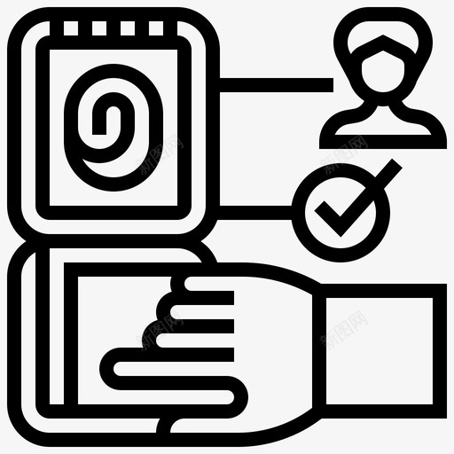 生物识别生物识别5线性svg_新图网 https://ixintu.com 生物识别 线性