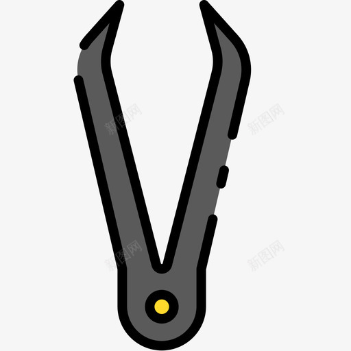 镊子化妆品1线性颜色svg_新图网 https://ixintu.com 镊子 化妆品 线性 颜色