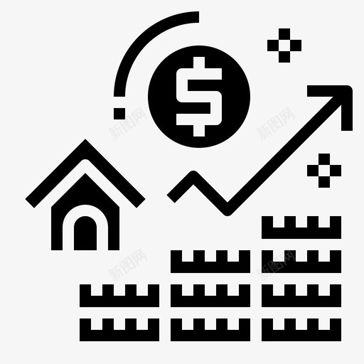 利润投资资金svg_新图网 https://ixintu.com 房地产 利润 投资 资金 图标 坚实